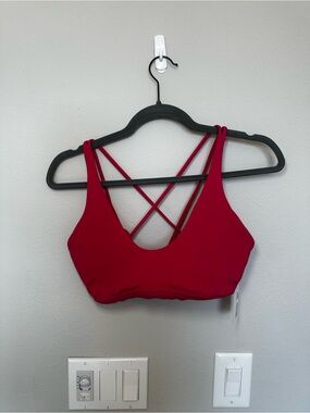 lululemon athletica Strappy Sports Bra - Deep Red